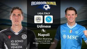 PREDIKSI LIGA ITALIA UDINESE VS NAPOLI 14 DESEMBER 2025