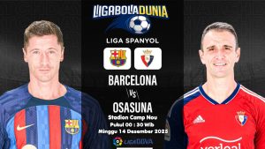 prediksi Liga Spanyol Barcelona vs Osasuna 13 Desember 2025