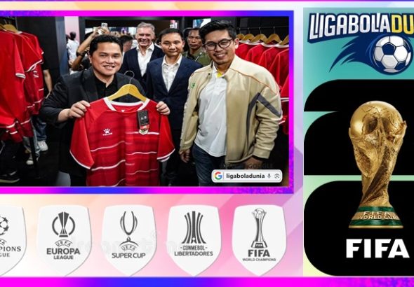 ERICK THOHIR SAMBUT JERSEY BARU TIMNAS INDONESIA